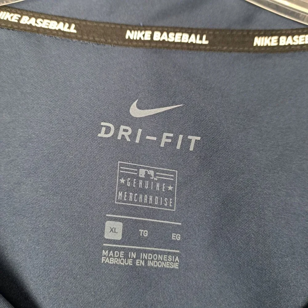 Nike Baseball‎ Seattle Mariners Mens XL Navy Windbreaker Long Sleeve Shirt - Picture 3 of 14